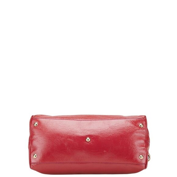 GUCCI Red Leather Shoulder Bag - Picture 3 of 16